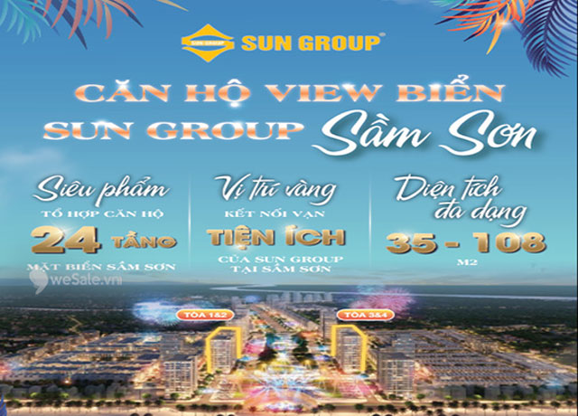 ra mắt tổ hợp tòa nhà cao 24 tầng tại sầm sơn của chủ đầu tư Sun Group