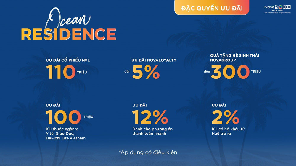 đặc quyền ưu đãi chính sách bán hàng Ocean Residence